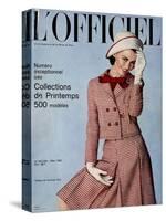 L'Officiel, March 1964 - Tailleur de Christian Dior-Guégan-Stretched Canvas