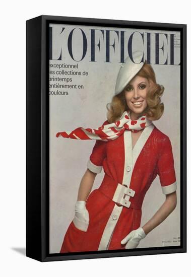 L'Officiel, March 1968-Guégan-Framed Stretched Canvas