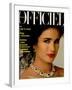 L'Officiel, March 1986 - Carole Bouquet-Steven Silverstein-Framed Art Print