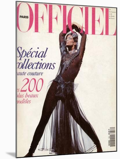 L'Officiel, March 1991 - Monica Bellucci-Peter Hônnemann-Mounted Art Print