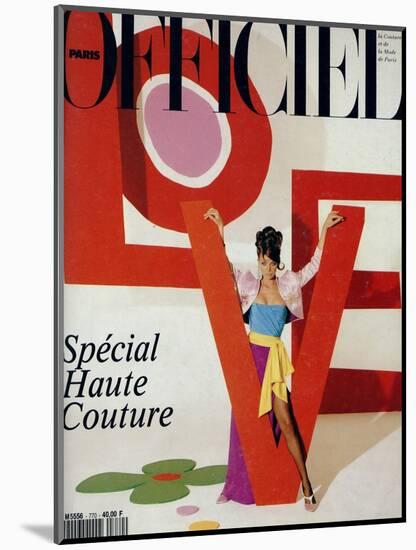 L'Officiel, March 1992 - Love, Le Mot Fétiche d'Yves Saint Laurent-Jonathan Lennard-Mounted Art Print