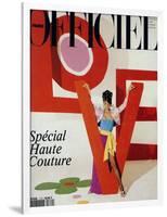 L'Officiel, March 1992 - Love, Le Mot Fétiche d'Yves Saint Laurent-Jonathan Lennard-Framed Art Print