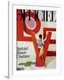 L'Officiel, March 1992 - Love, Le Mot Fétiche d'Yves Saint Laurent-Jonathan Lennard-Framed Art Print