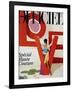 L'Officiel, March 1992 - Love, Le Mot Fétiche d'Yves Saint Laurent-Jonathan Lennard-Framed Art Print