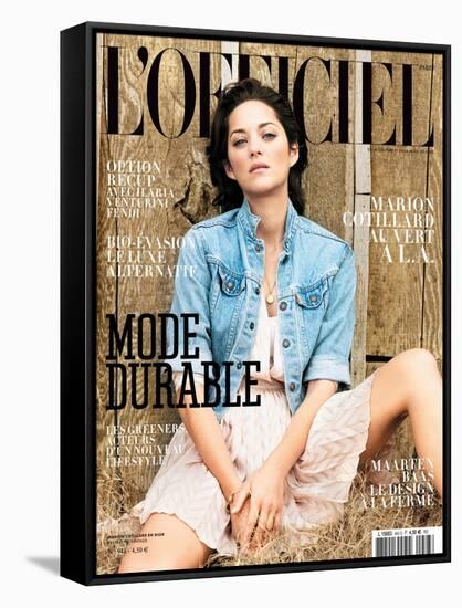 L'Officiel, March 2010 - Marion Cotillard Porte une Robe en Soie, Dior-Koto Bolofo-Framed Stretched Canvas