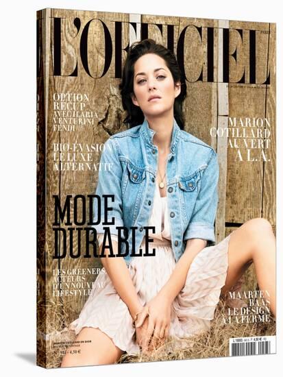 L'Officiel, March 2010 - Marion Cotillard Porte une Robe en Soie, Dior-Koto Bolofo-Stretched Canvas