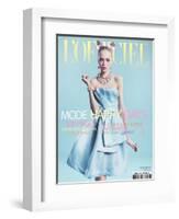 L'Officiel, March 2012 - Siri Tollerod-Marcin Tyszka-Framed Art Print