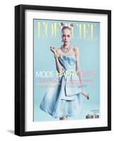 L'Officiel, March 2012 - Siri Tollerod-Marcin Tyszka-Framed Art Print