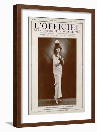 L'Officiel, March-April 1923 - Bolchevick-Martial et Armand-Framed Art Print