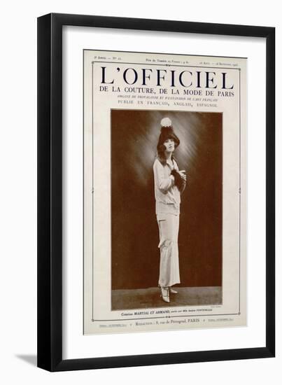 L'Officiel, March-April 1923 - Bolchevick-Martial et Armand-Framed Art Print