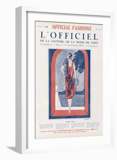 L'Officiel, May 1925 - Paradis Aimé-Tollmann-Framed Art Print