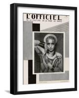 L'Officiel, May 1927 - Mme Agnès-Madame D'Ora-Framed Art Print