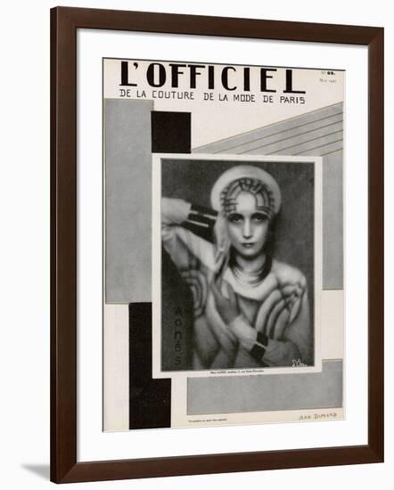 L'Officiel, May 1927 - Mme Agnès-Madame D'Ora-Framed Art Print