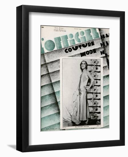 L'Officiel, May 1929 - Mme Schaparelli-Madame D'Ora-Framed Art Print