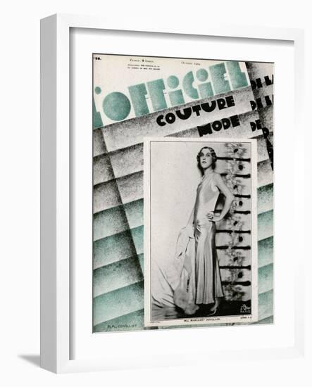 L'Officiel, May 1929 - Mme Schaparelli-Madame D'Ora-Framed Art Print