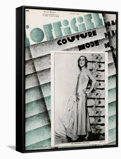 L'Officiel, May 1929 - Mme Schaparelli-Madame D'Ora-Framed Stretched Canvas