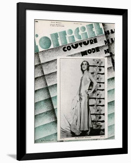 L'Officiel, May 1929 - Mme Schaparelli-Madame D'Ora-Framed Art Print