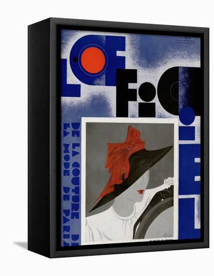 L'Officiel, May 1933 - Blanche et Simone-Lbengini & A.P. Covillot-Framed Stretched Canvas