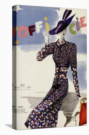 L'Officiel, May 1938 - Premet-Lbenigni-Stretched Canvas
