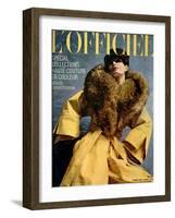 L'Officiel, May 1972 - Chasuble de Pierre Cardin-Michaël Doster-Framed Art Print