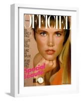 L'Officiel, May 1985 - Jenna de Rosnay-null-Framed Art Print