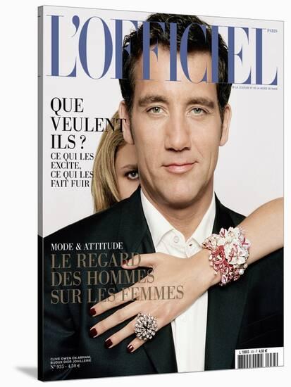 L'Officiel, May 2009 - Clive Owen Porte un Costume Giorgio Armani-Harri Peccinotti-Stretched Canvas