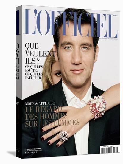 L'Officiel, May 2009 - Clive Owen Porte un Costume Giorgio Armani-Harri Peccinotti-Stretched Canvas