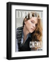 L'Officiel, May 2010 - Léa Seydoux Porte une Chemise en Soie, Ralph Lauren Collection-Paul Wetherell-Framed Art Print