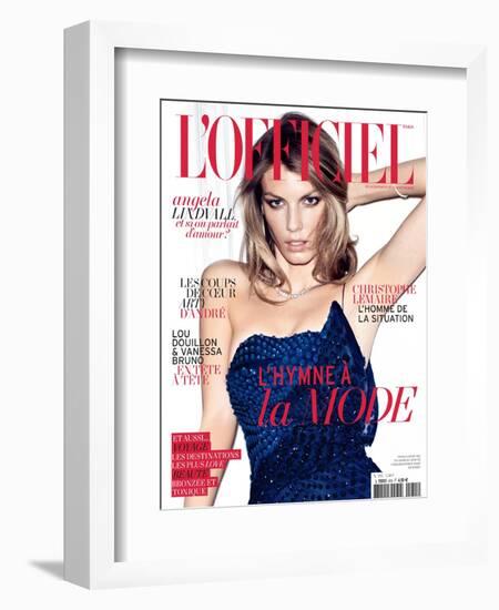 L'Officiel, May 2011 - Angela Lindvall-Thomas Nutzl-Framed Art Print