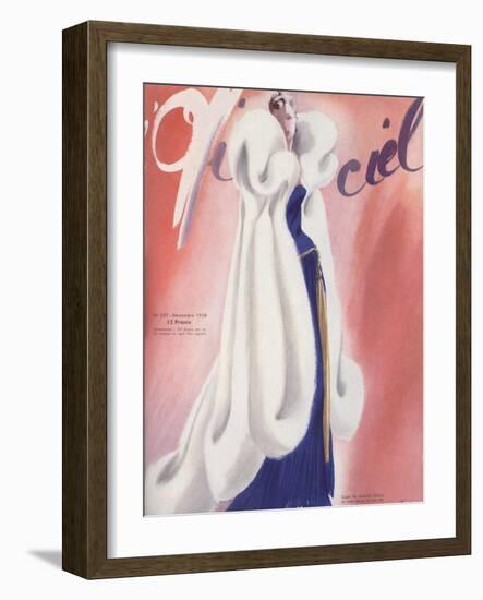 L'Officiel, November 1938 - L. Mendel-Lbenigni-Framed Art Print