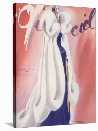 L'Officiel, November 1938 - L. Mendel-Lbenigni-Stretched Canvas