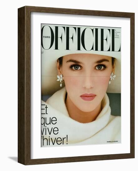 L'Officiel, November 1983 - Isabelle Adjani-Dominique Isserman-Framed Art Print