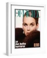 L'Officiel, November 1988 - Robyn Mackintosh-Jonathan Lennard-Framed Art Print