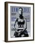 L'Officiel, November 2010 - Noir Is Beautiful, Kasia-René Habermacher-Framed Art Print