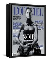 L'Officiel, November 2010 - Noir Is Beautiful, Kasia-René Habermacher-Framed Stretched Canvas