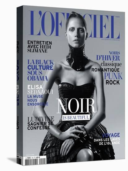 L'Officiel, November 2010 - Noir Is Beautiful, Kasia-René Habermacher-Stretched Canvas