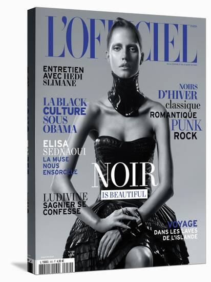 L'Officiel, November 2010 - Noir Is Beautiful, Kasia-René Habermacher-Stretched Canvas