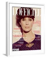 L'Officiel, November 2011 - Christy Turlington-Guy Aroch-Framed Art Print