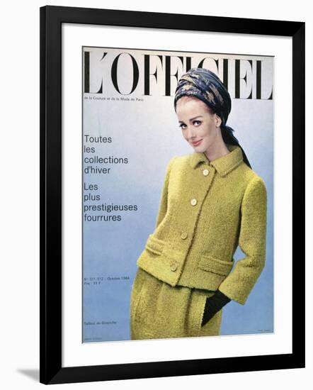 L'Officiel, October 1864 - Tailleur de Givenchy-Guégan-Framed Art Print