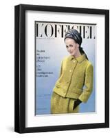 L'Officiel, October 1864 - Tailleur de Givenchy-Guégan-Framed Art Print