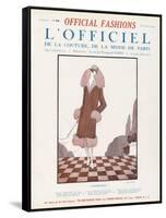 L'Officiel, October 1924 - Chambéry-Worth-Framed Stretched Canvas