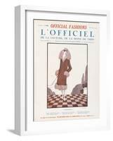L'Officiel, October 1924 - Chambéry-Worth-Framed Art Print