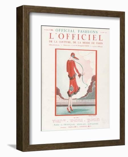 L'Officiel, October 1925 - de Loin-Martial et Armand-Framed Art Print