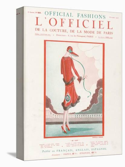 L'Officiel, October 1925 - de Loin-Martial et Armand-Stretched Canvas