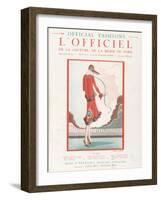 L'Officiel, October 1925 - de Loin-Martial et Armand-Framed Art Print