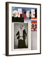 L'Officiel, October 1930 - Mme Louise Eisner-Madame D'Ora & A.P. Covillot-Framed Art Print