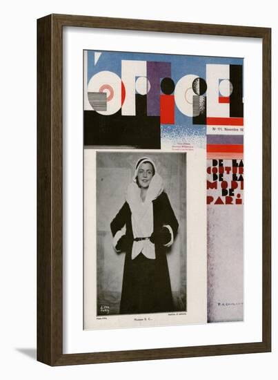 L'Officiel, October 1930 - Mme Louise Eisner-Madame D'Ora & A.P. Covillot-Framed Art Print