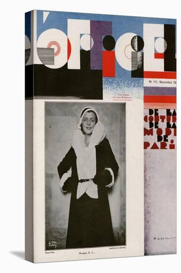 L'Officiel, October 1930 - Mme Louise Eisner-Madame D'Ora & A.P. Covillot-Stretched Canvas