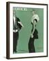 L'Officiel, October 1945 - Robe de Lucien Lelong-Benito-Framed Art Print