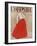L'Officiel, October 1950 - Robe du Soir de Balenciaga, Velours de Ducharne, Laize Guipure de Maxime-Philippe Pottier-Framed Art Print